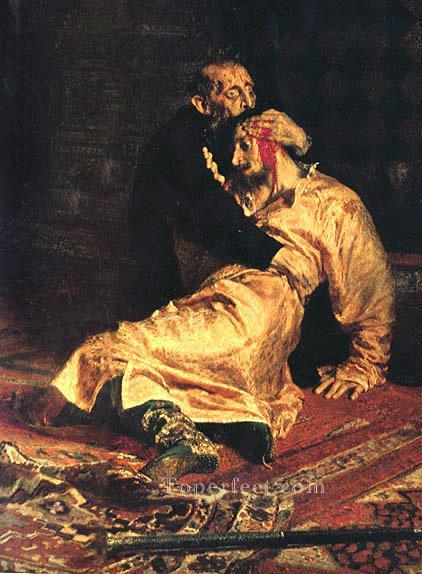 Ivan the Terrible and His Son dt1 Russian Realism Ilya Repin Oil Paintings